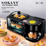 3in1 MULTIFUNCTION 1050WATT BREAKFAST MAKER (FOR GRILLING, TOASTING, BAKING, RE-HEATING, COFFEE MAKER) - Image 3