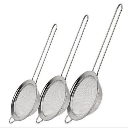 3PCS/SET STAINLESS STEEL MESHED STRAINER