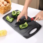 ANTIBACTERIAL NON-STICK MARBLE IMITATION THICKENED REVERSIBLE CUTTING & CHOPPING BOARD - Image 2