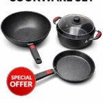 3PCS QUALITY NON-STICK COOKWARE / POT SET