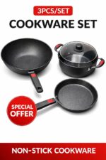3PCS QUALITY NON-STICK COOKWARE / POT SET
