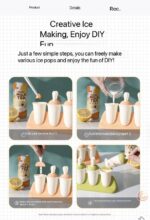4 SLOTS REUSABLE PULL-OFF POPSICLE MOLD MAKER - Image 3
