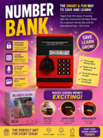 ELECTRONIC KIDDIES MONEY-SAVING PIGGY BANK / MONEY LOCKER / ATM COIN BANK