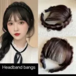 PREMIUM REALISTIC BRAIDED HEADBAND FRINGE WIG - Image 8