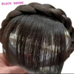 PREMIUM REALISTIC BRAIDED HEADBAND FRINGE WIG - Image 7