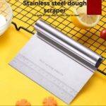 STAINLESS STEEL MULTIPURPOSE CAKE & PASTRY CUTTER / SCRAPER WITH MEASUREMENT