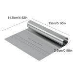 STAINLESS STEEL MULTIPURPOSE CAKE & PASTRY CUTTER / SCRAPER WITH MEASUREMENT - Image 3