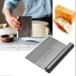 STAINLESS STEEL MULTIPURPOSE CAKE & PASTRY CUTTER / SCRAPER WITH MEASUREMENT - Image 2