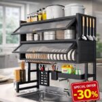 DOUBLE LAYER OVER-SINK DRAINING DISH / PLATE RACK