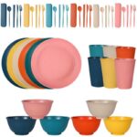 48PCS HEALTHY ECO-FRIENDLY THICKENED PLASTIC DINNERWARE/SERVING SET - Image 2