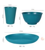 48PCS HEALTHY ECO-FRIENDLY THICKENED PLASTIC DINNERWARE/SERVING SET - Image 4