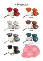 4PCS/SET HIGH QUALITY ENAMEL DIE-CAST COOKWARE/POT SET