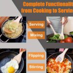 WOODEN 4PCS KITCHEN COOKING SPOON SET WITH HOLDER - Image 4