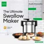 5L SYINIX FULLY AUTOMATIC ONE-TOUCH MULTIFUNCTIONAL COOKING & POUNDING ELECTRIC SWALLOW MAKER