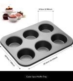 6-HOLES CUP CAKE MOULD PAN - Image 3