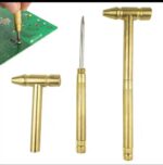 6in1 MULTIFUNCTIONAL COPPER ALLOY GOLD DETACHABLE MINI CRAFT HAMMER/SCREWDRIVER SET - Image 2