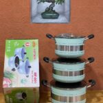 6PCS HOFFNER THICKENED ALUMINUM COOKWARE / POT SET (HF-601)                                                  Sizes: 20/22/25CM