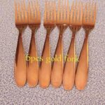 6PCS NON-FADING GOLD-PLATED CUTLERY FORK SET