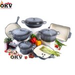 7PCS HIGH QUALITY DURABLE THICK HEAVY ENAMEL CAST IRON COOKWARE / POT SET (CHEF STANDARD) - Image 2