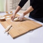BIG SIZED BAMBOO WOODEN CHOPPING/CUTTING BOARD WITH HANDLE - Image 3