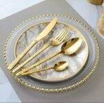 CREATIVE HAMMERED STAINLESS STEEL CUTLERY SET - Image 2