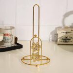 CREATIVE METAL GOLD TISSUE PAPER HOLDER / RACK - Image 3