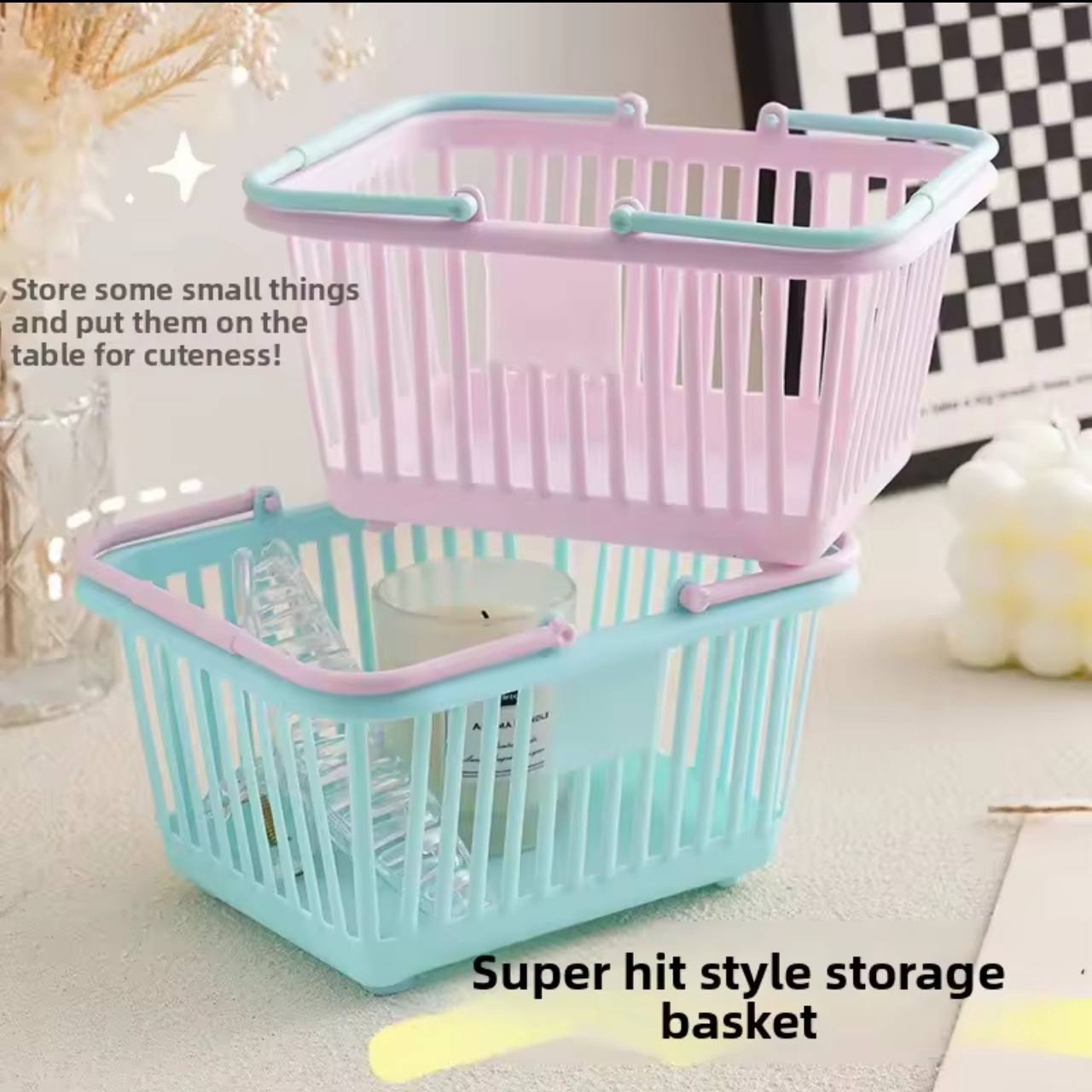 img_5371 AESTHETIC MINI MULTIPURPOSE STORAGE BASKET - Image 1