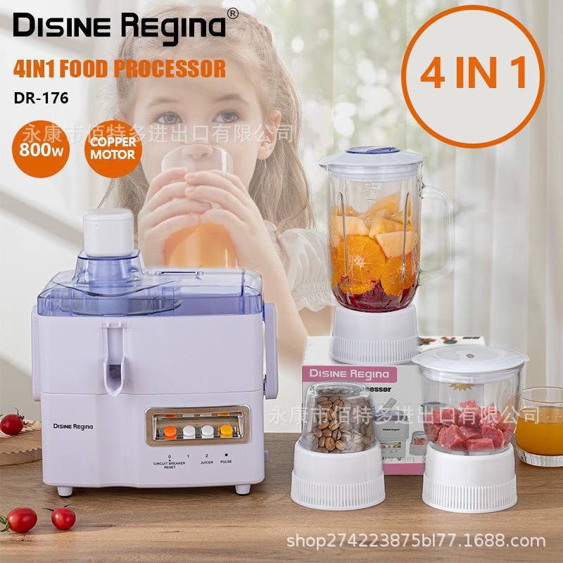 img_5380 DISNIE REGINA 800W 4-IN-1 FOOD PROCESSOR (Juicer • Blender • Chopper • Grinder) - Image 1
