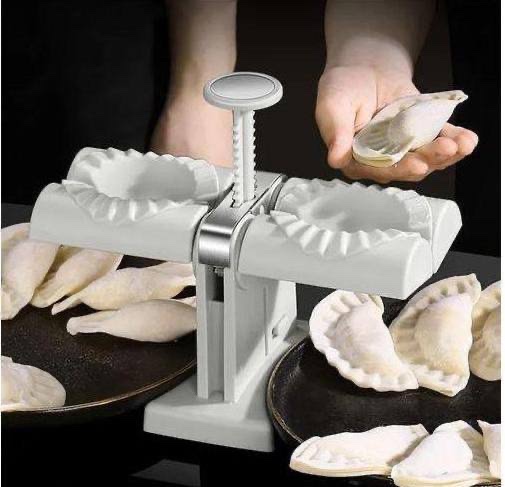 img_5388-2 DOUBLE HEAD AUTOMATIC STEEL DUMPLING MOLD MAKER - Image 1