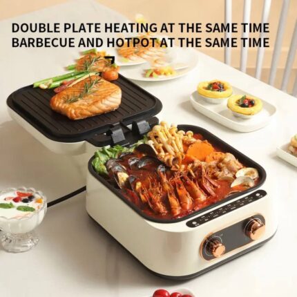 DOUBLE-SIDED TIMED MULTIFUNCTIONAL NONSTICK ELECTRIC COOKER & BAKING MACHINE