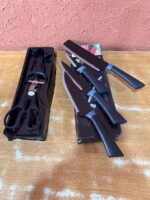 HIGH QUALITY 6PCS STAINLESS STEEL KITCHEN KNIFE SET + SCISSORS & PEELER - Image 5