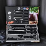 HIGH QUALITY 6PCS STAINLESS STEEL KITCHEN KNIFE SET + SCISSORS & PEELER