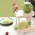 MANUAL-CRANKED STAINLESS STEEL FRUIT CABBAGE CHOPPER / SPIRALIZER / CUTTER