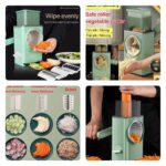 MULTI-FUNCTION STAINLESS STEEL VEGETABLE CUTTER / SLICER / SHREDDER - Image 3