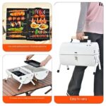 MULTIPURPOSE INDOOR / OUTDOOR DOUBLE-SIDED OVAL CHARCOAL BBQ GRIL - Image 3