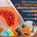 1PC OVER-THE-SINK MULTIFUNCTIONAL TRIANGULAR KITCHEN PLASTIC STRAINER / FILTER / DRAINER