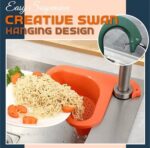 1PC OVER-THE-SINK MULTIFUNCTIONAL TRIANGULAR KITCHEN PLASTIC STRAINER / FILTER / DRAINER - Image 2