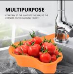 1PC OVER-THE-SINK MULTIFUNCTIONAL TRIANGULAR KITCHEN PLASTIC STRAINER / FILTER / DRAINER - Image 6