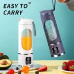 HIGH QUALITY COLOUR-CHANGING RECHARGEABLE SMOOTHIE MAKER / JUICER - Image 2