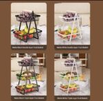 3-LAYERS QUALITY METAL WIRE MULTIFUNCTIONAL ORGANIZER / STORAGE RACK - Image 2