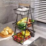 3-LAYERS QUALITY METAL WIRE MULTIFUNCTIONAL ORGANIZER / STORAGE RACK - Image 6