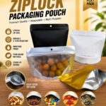 50PCS QUALITY HIGH-CLEAR ZIPLOCK PACKAGING POUCHES SET