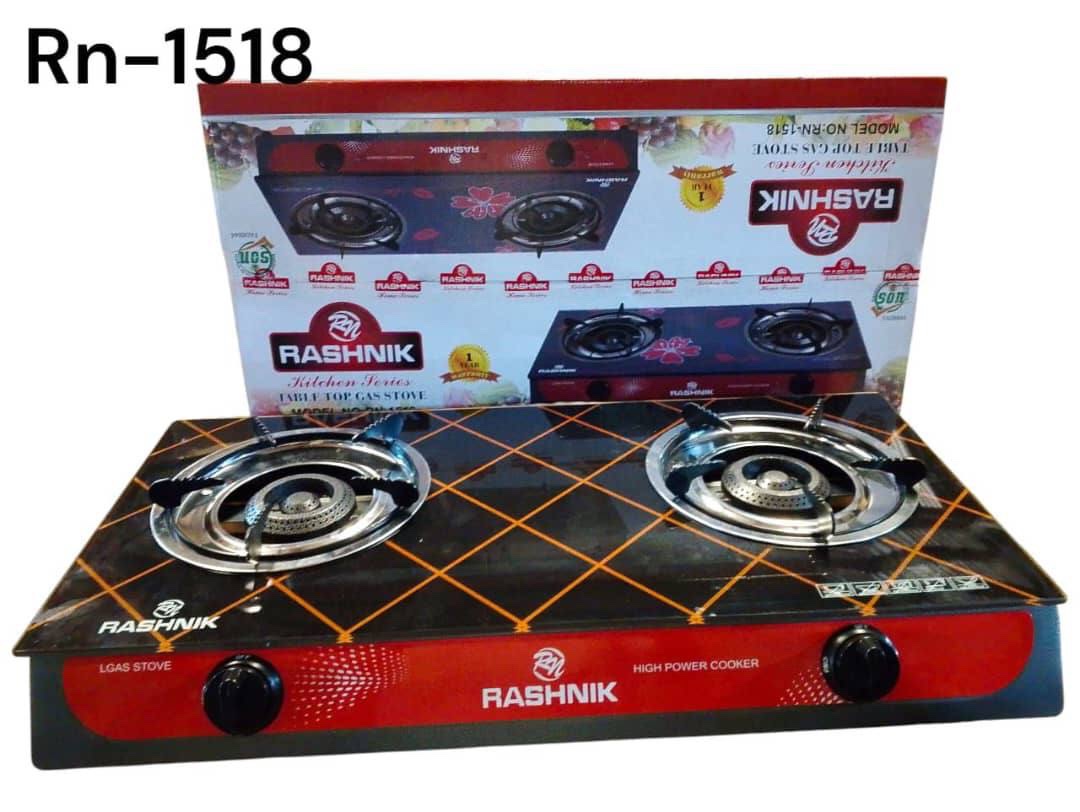 img_5814-2 RASHNIK SELF IGNITION DOUBLE FACE GLASS GAS COOKER - Image 1