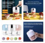 MINI MULTIPURPOSE RECHARGEABLE CHOPPER / SHEDDER / CUTTER - Image 3