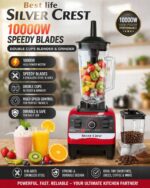 SILVER CREST 10000W MULTIFUNCTIONAL DOUBLE CUP BLENDER & GRINDER (4L & 1.5L JAR CUPS) - Image 2