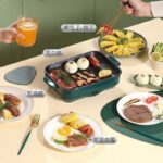 SKOEDI 2IN1 HIGH QUALITY 600W ELECTRIC NON-STICK BAKE / FRY PAN - Image 2