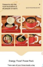SKOEDI HIGH TECH 1.8L MULTIFUNCTION NON-STICK ELECTRIC COOKING POT - Image 4
