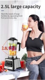 SOKANY 6000W MULTIFUNCTIONAL DOUBLE CUP BLENDER (2.5L & 1L JAR CUPS) - Image 3
