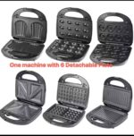 SOKANY 6-IN-1 WAFFLE / GRILL / TOASTER / SANDWICH MAKER - Image 4