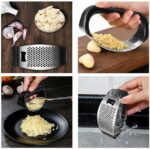 STAINLESS STEEL MANUAL GARLIC PRESS CRUSHER / CHOPPER / MASHER - Image 2